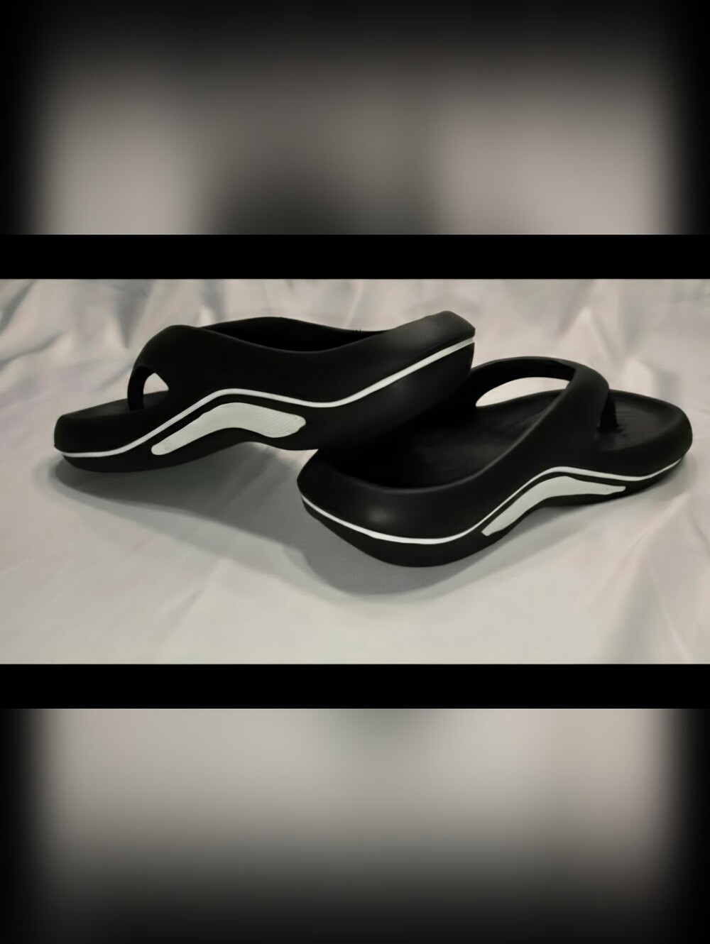 Black Cushioned Slide Sandals Size 40- US 9